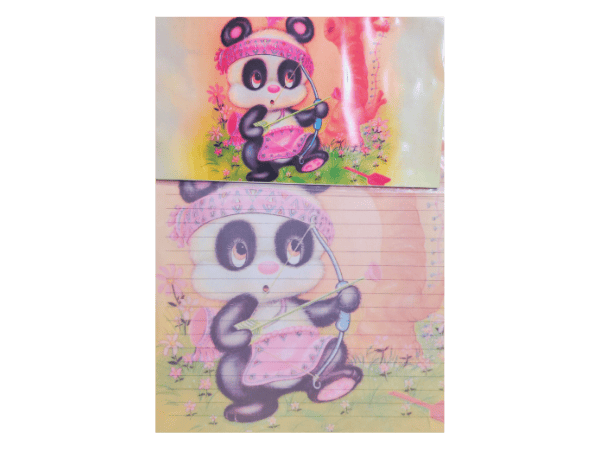 Hojas de carta con aroma Panda Retro