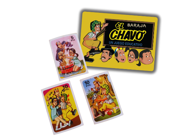 Juego de cartas Baraja del Chavo educativo retro