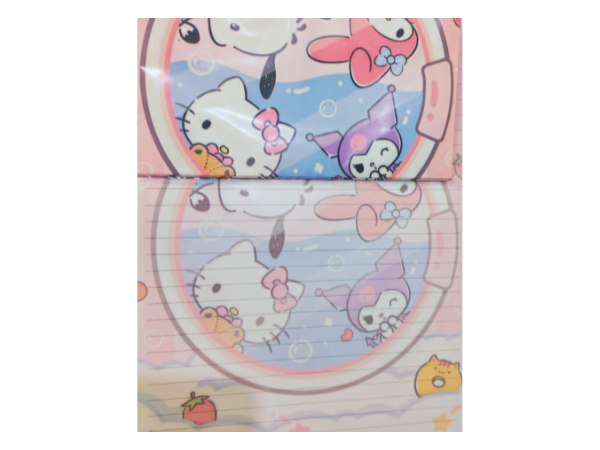 Hojas de carta con aroma Amigos Kawaii papelería vintage