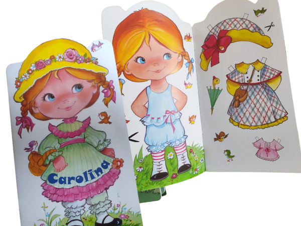 Muñeca de vestir Carolina juguete retro